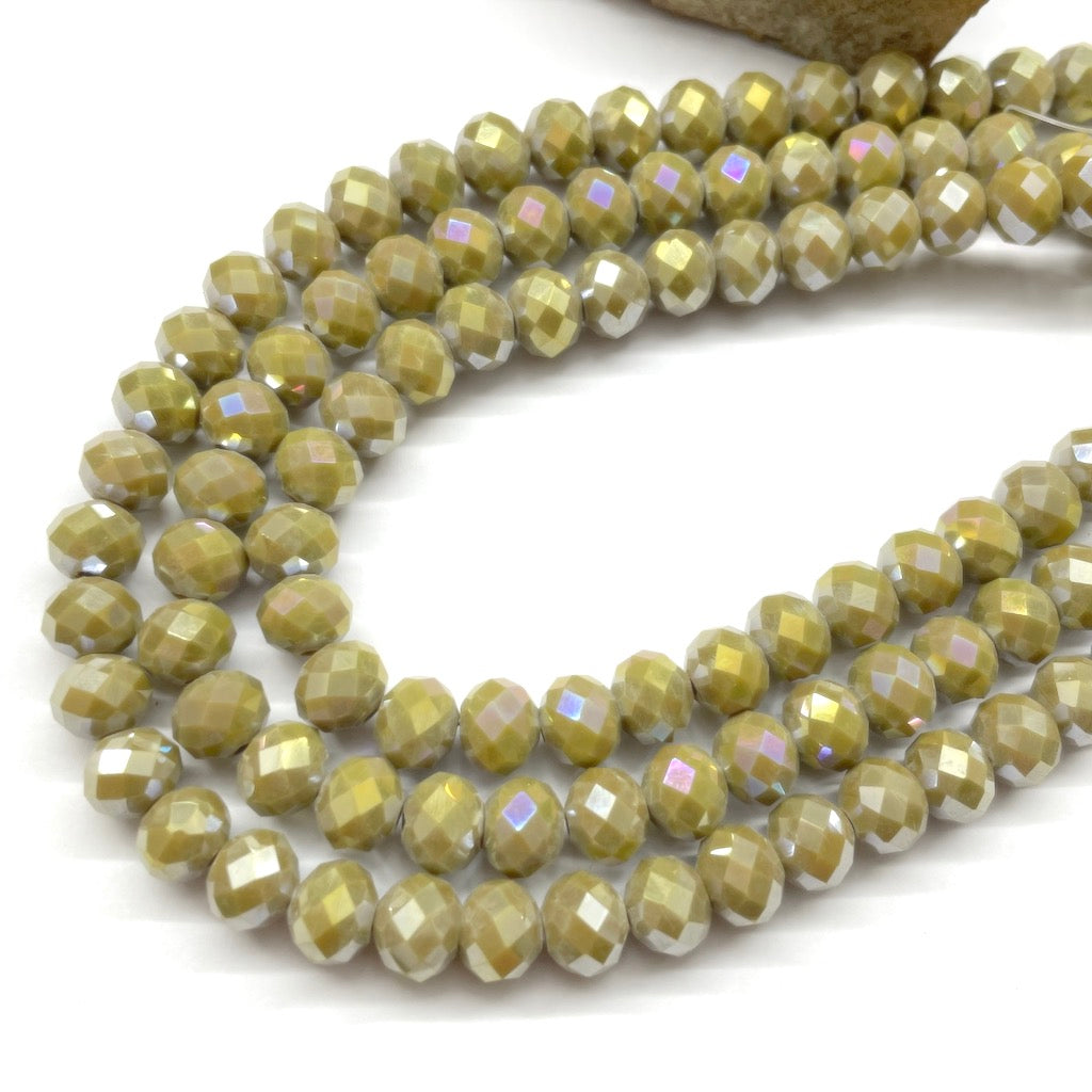 CRISTAL CHATO | 8MM | MATTE TORNASOL OLIVA CL(13-11G)