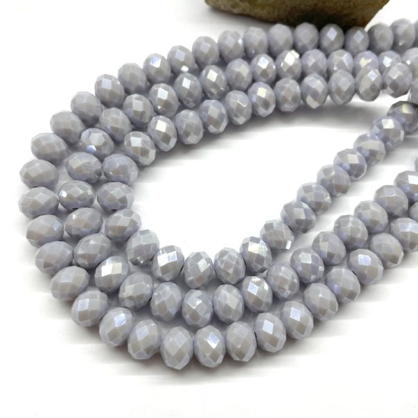Cristal chato | 8 mm | Tornasol matte Gris(16-14G)