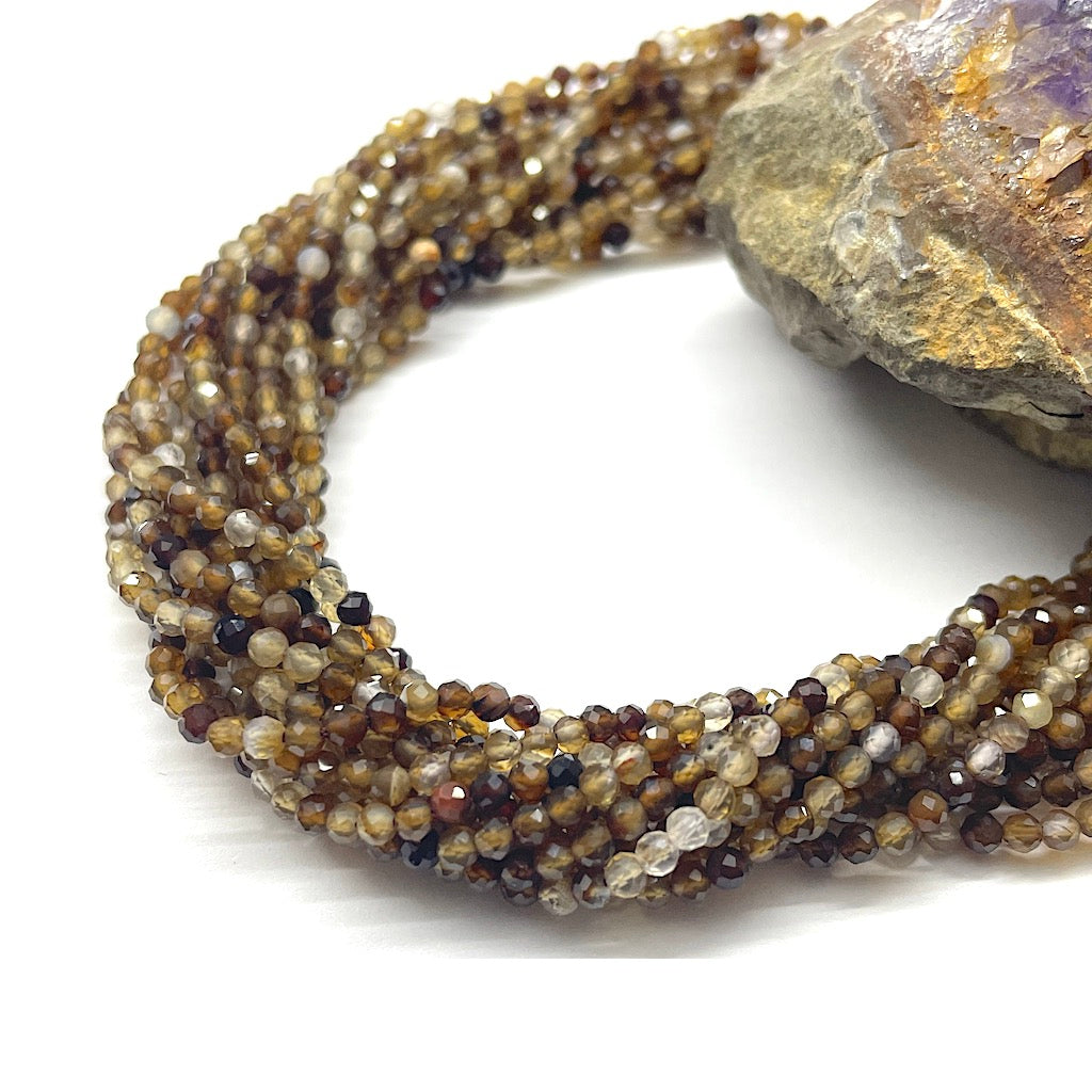 PIEDRAS NATURALES | MINI | AGATA CAFÉ MATIZADO | 3.2MM (5-28A)