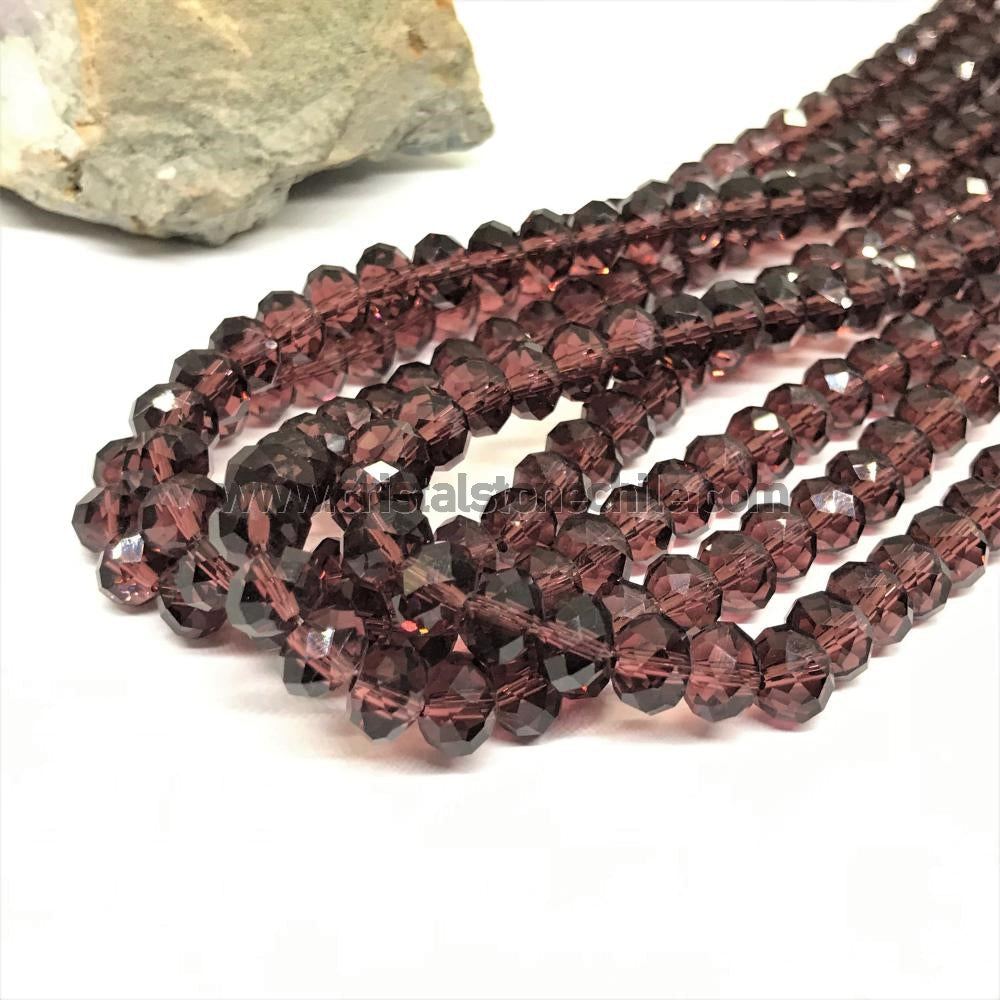 Cristal chato | 8 mm | Traslucido Burdeo (7-11G)