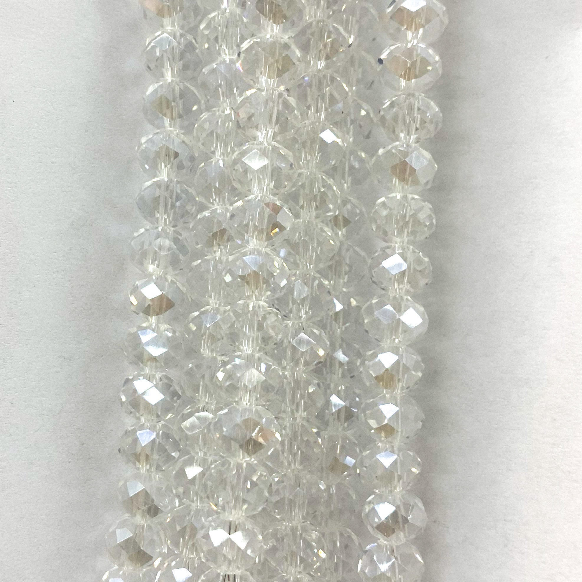 Cristal chato | 8 mm | Tornasol Transparente (7-1G)