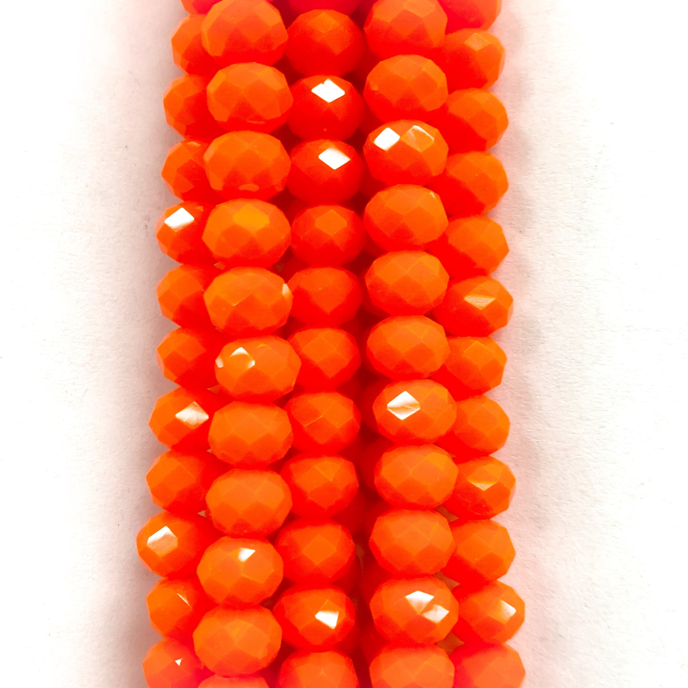 Cristal chato | 8 mm | Matte Naranja 4