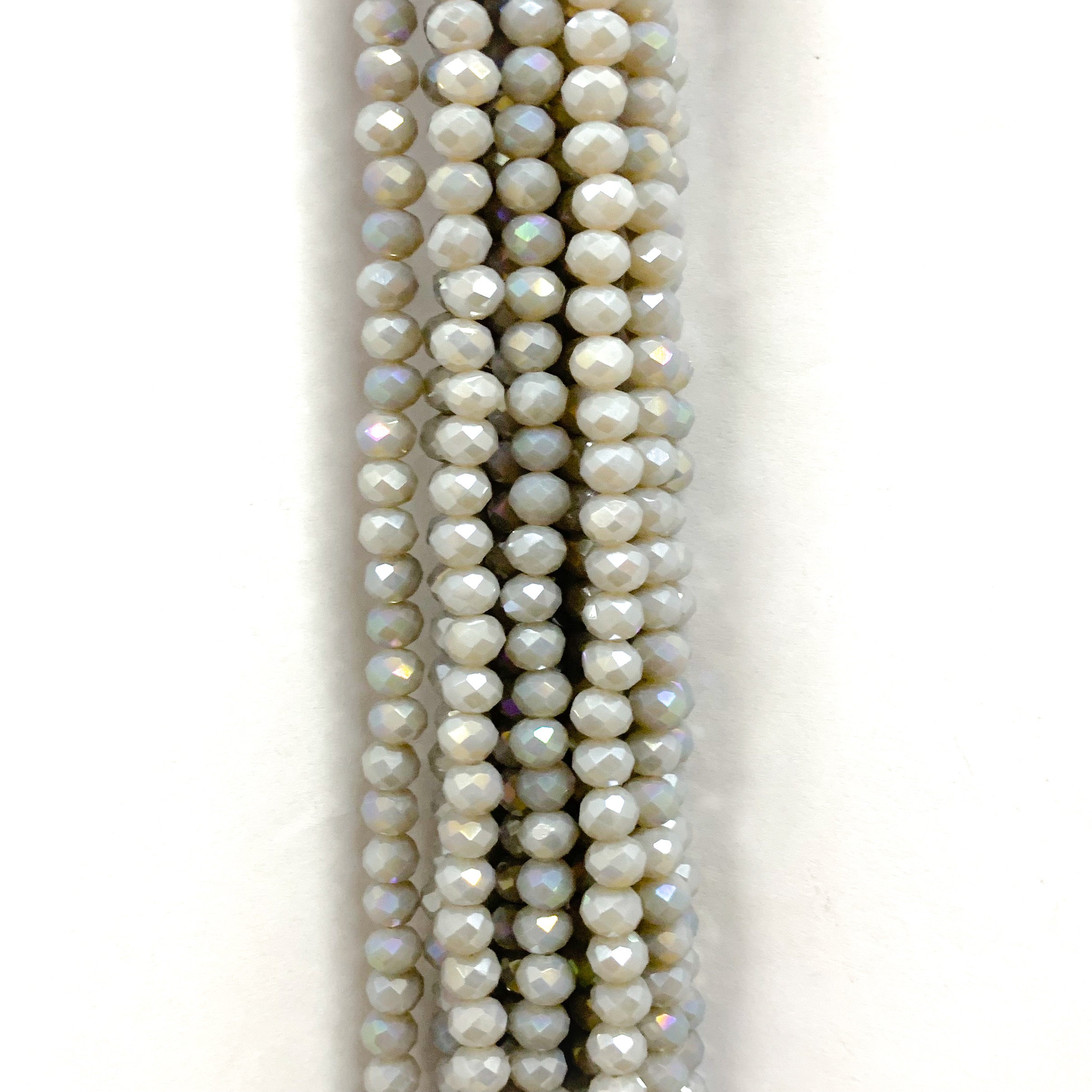 Cristal chato | 6 mm | Opalescente Tornasol Gris