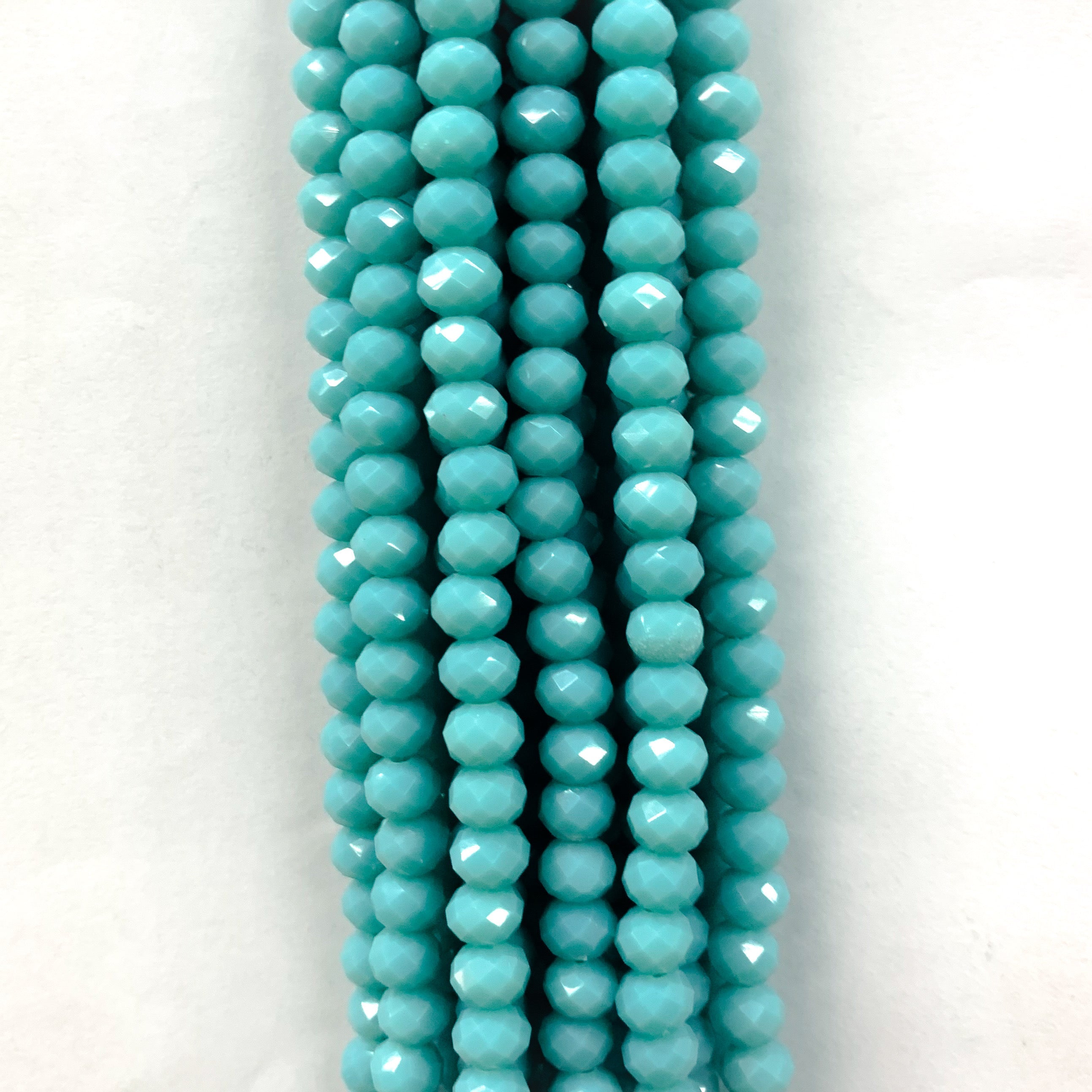 Cristal chato | 6 mm | Matte Turquesa 2