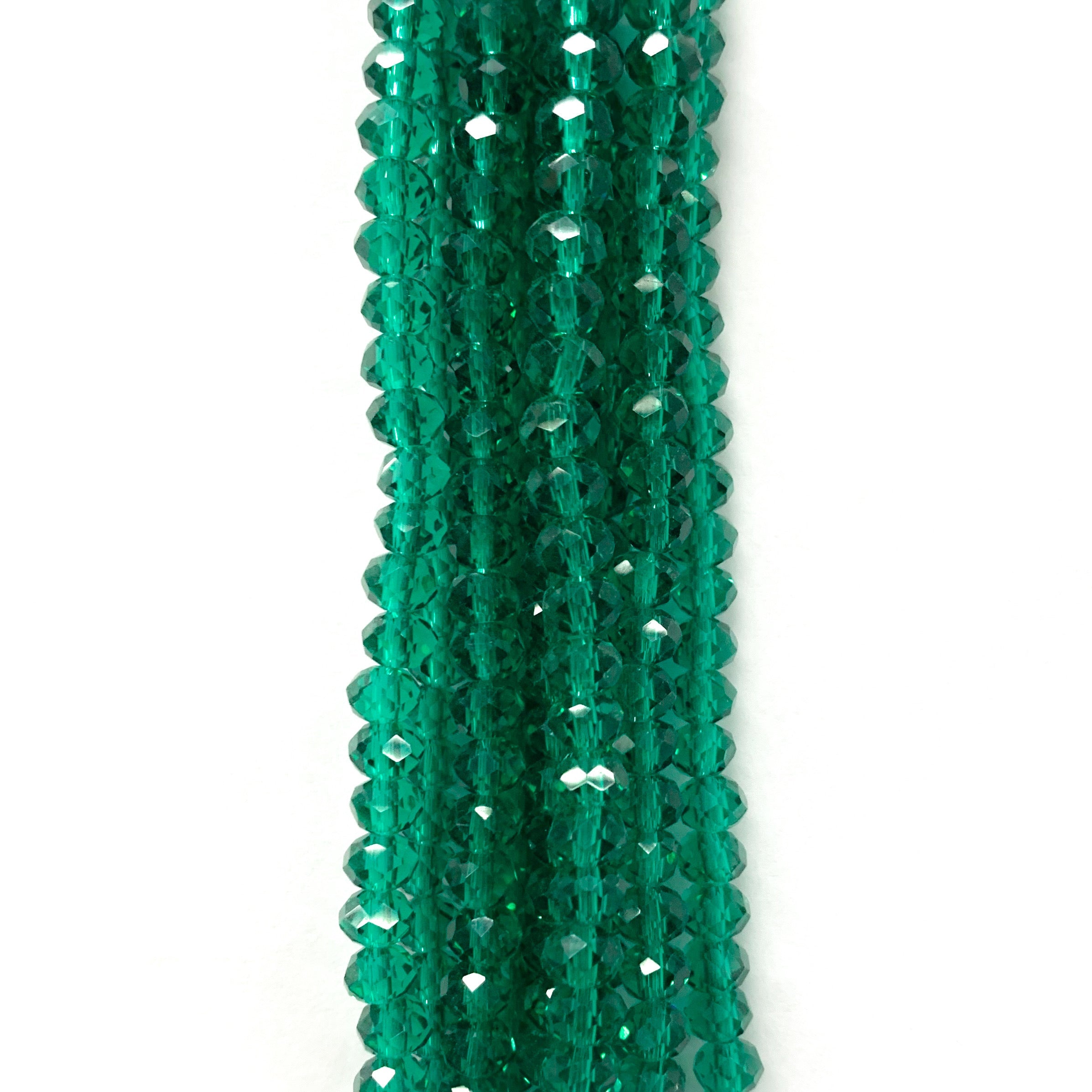 Cristal chato | 6 mm | Traslucido Verde Esmeralda 3