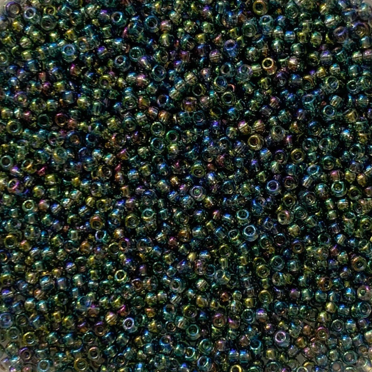 MIYUKI ROUND ROCAILLES 11/0 | 249RR | TRANSPARENTE GRIS TORNASOL AB (C8)