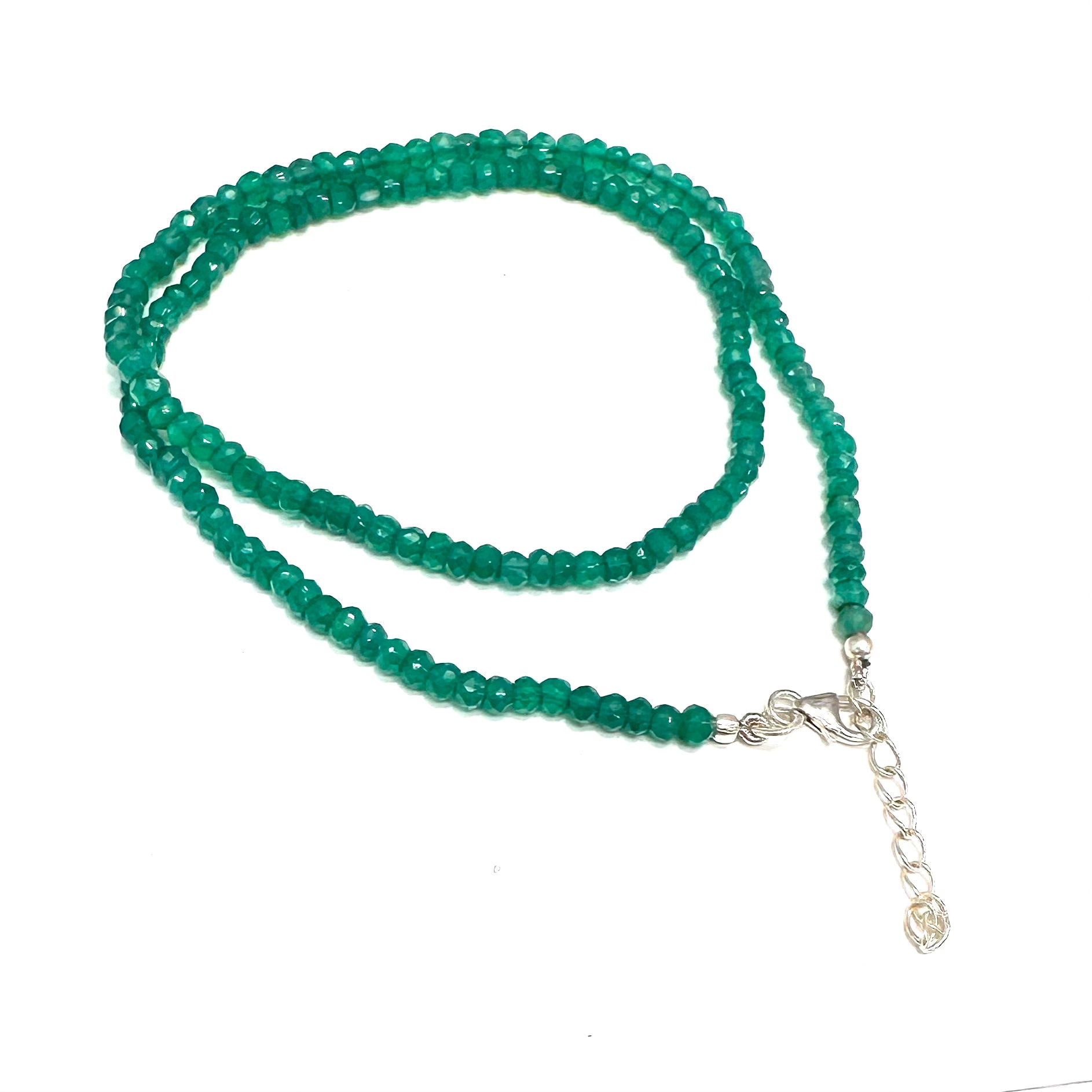 COLLAR | PIEDRA NATURAL | AVENTURINA RONDEL FACETADA 3.4MM