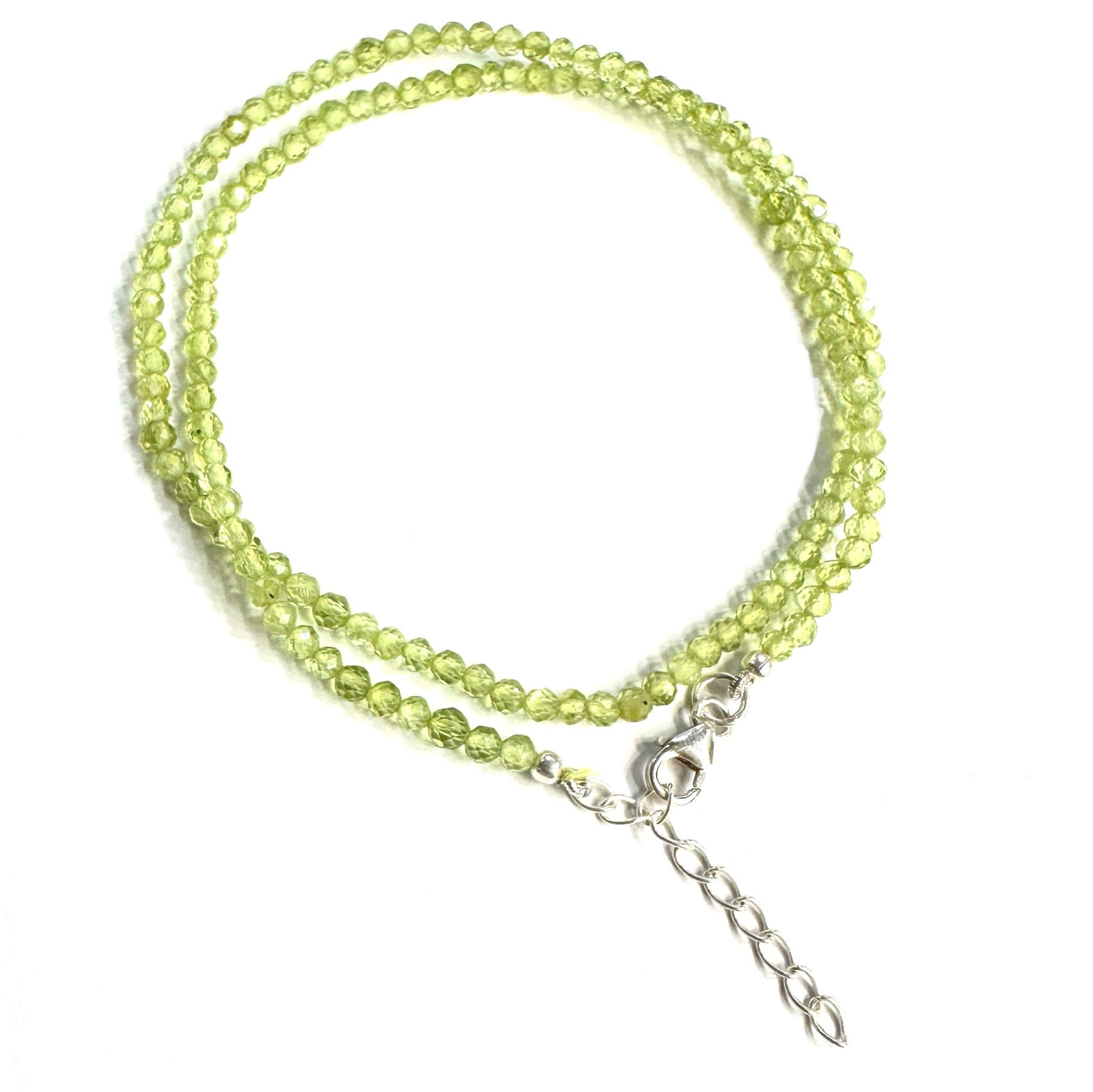 COLLAR | PIEDRA NATURAL | PERIDOTO FACETADA| 3.2MM