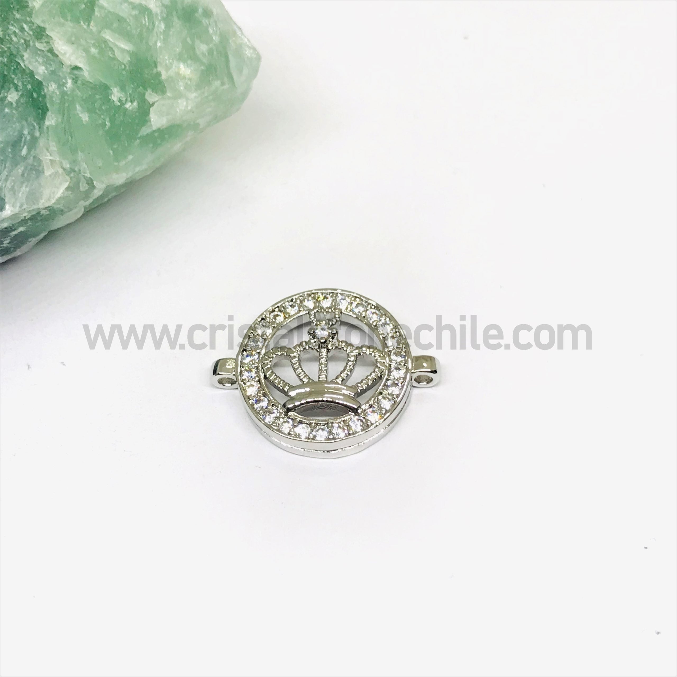 CONECTOR CORONA | 15MM-1UND | PLATEADO (C1)(41RN)