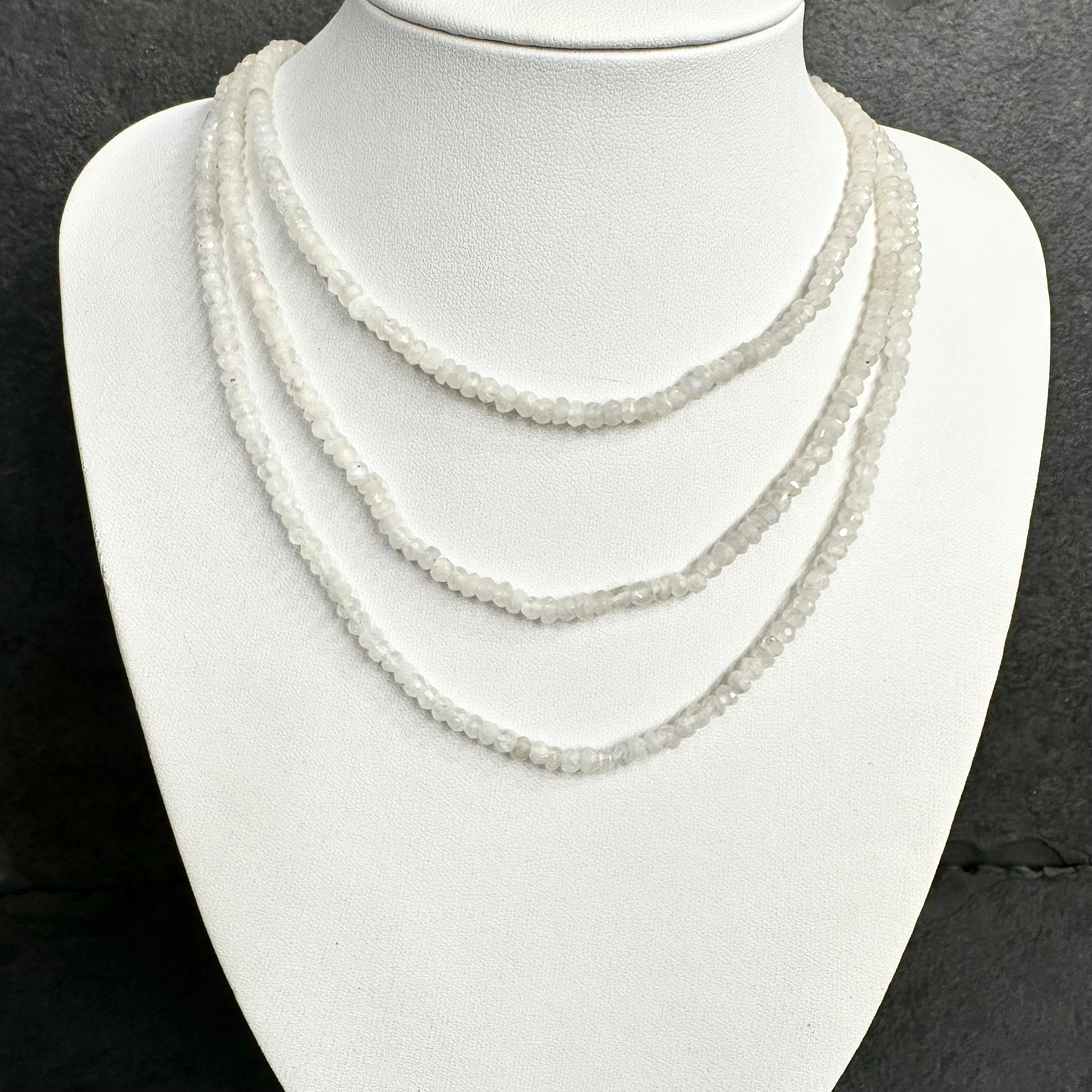 COLLAR | PIEDRA NATURAL | PIEDRA LUNA RONDELL FACETADA 3.2MM