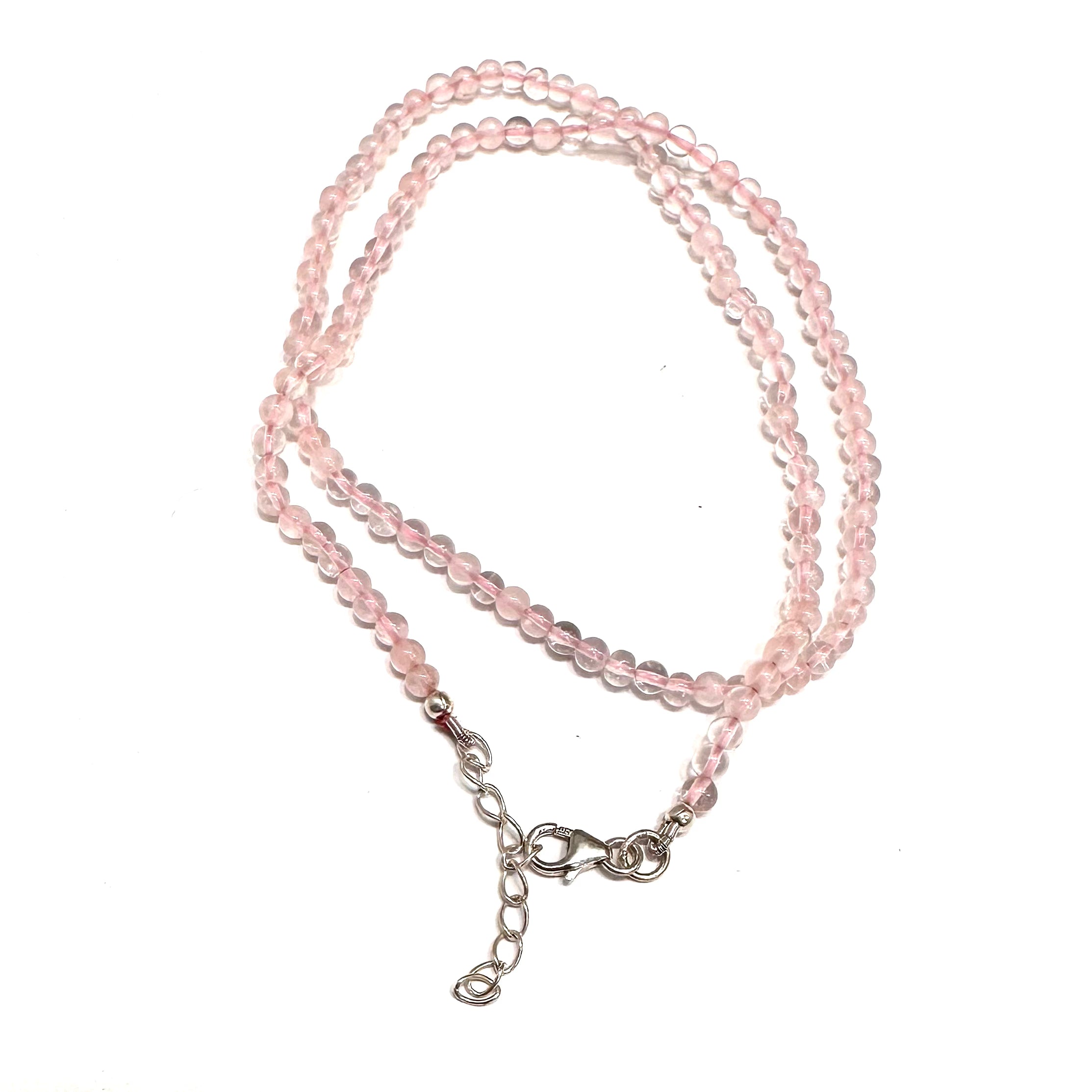 COLLAR | PIEDRA NATURAL | CUARZO ROSADO LISA 3.2MM