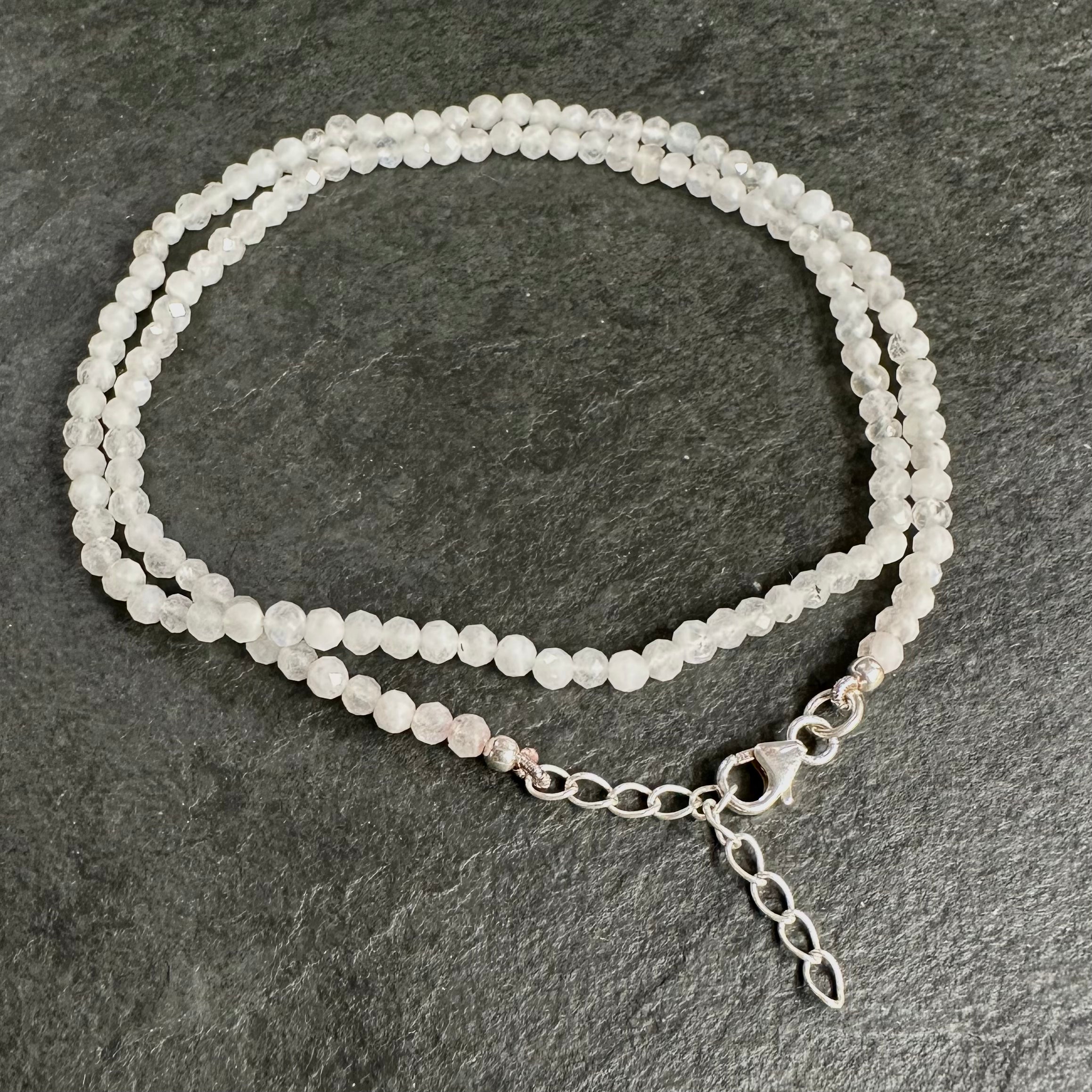 COLLAR | PIEDRA NATURAL | PIEDRA LUNA FACETADA 3MM