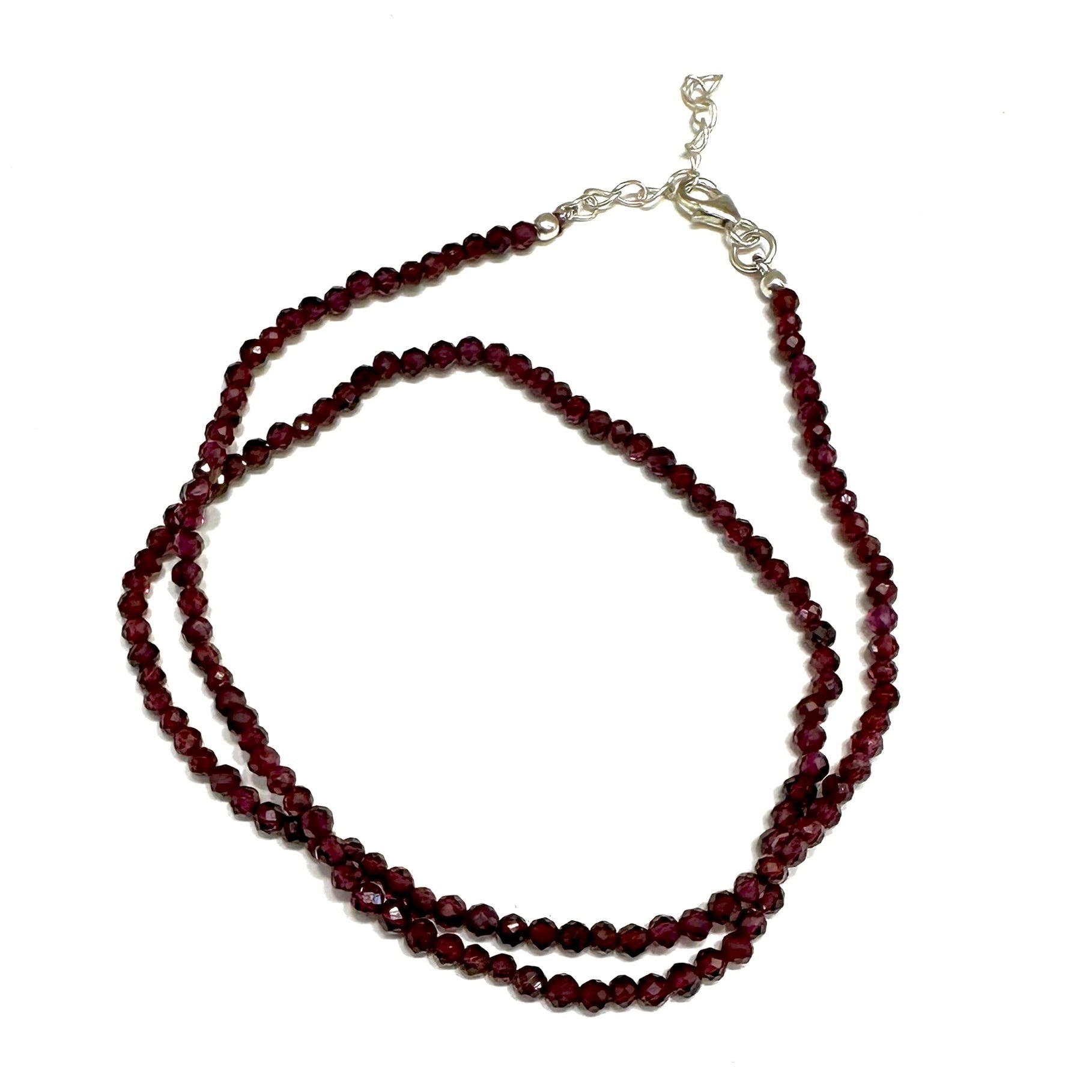 COLLAR | PIEDRA NATURAL | GRANATE FACETADA | 3MM