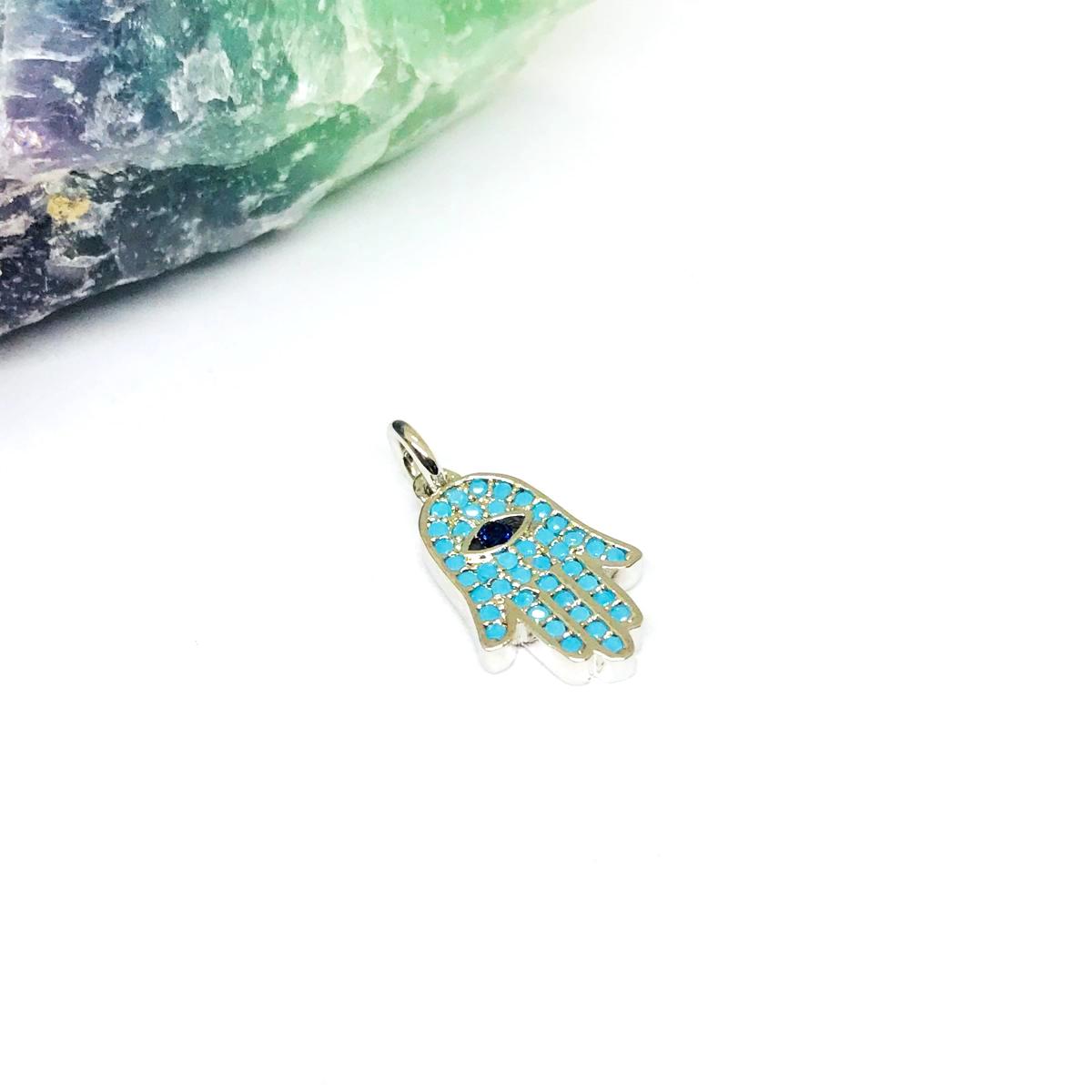 COLGANTE MANO | 15MM-1UND | PLATEADO C1