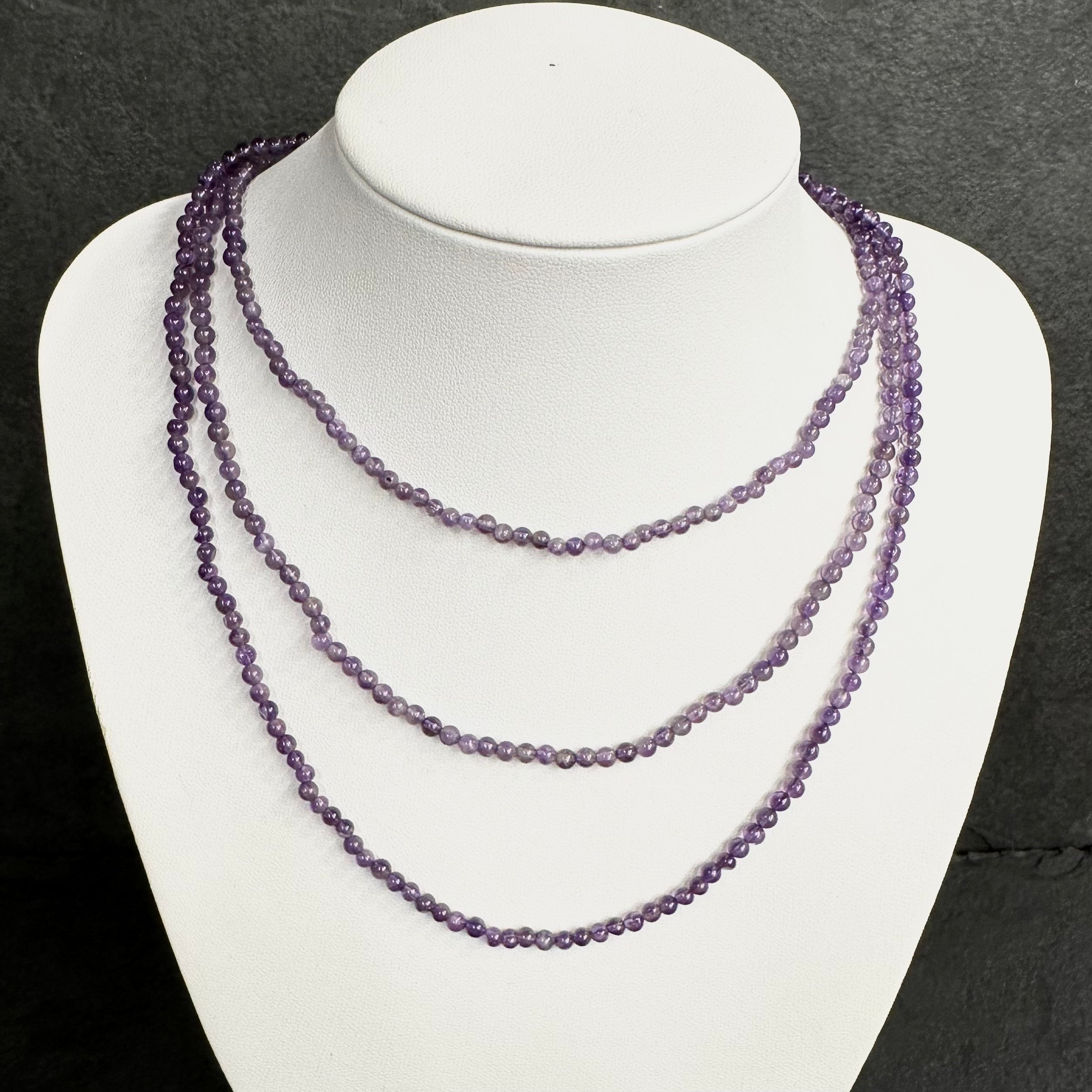 COLLAR | PIEDRA NATURAL | AMATISTA LISA 3.8MM