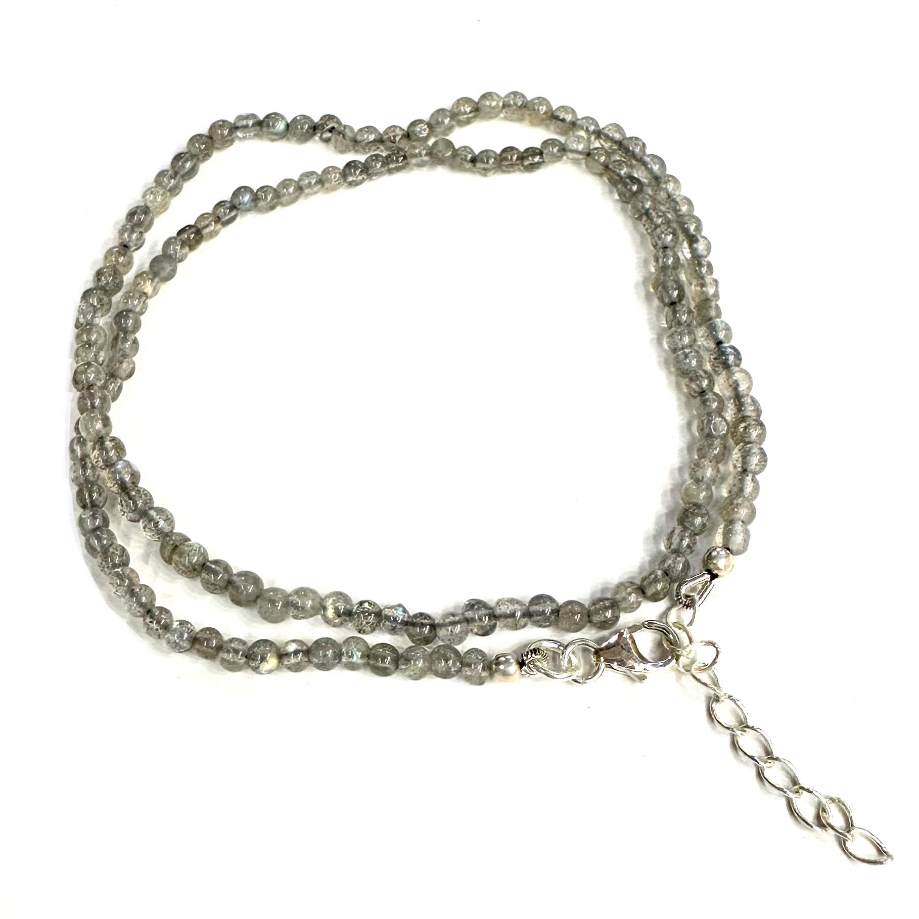 COLLAR | PIEDRA NATURAL | LABRADORITA LISA 3.4MM