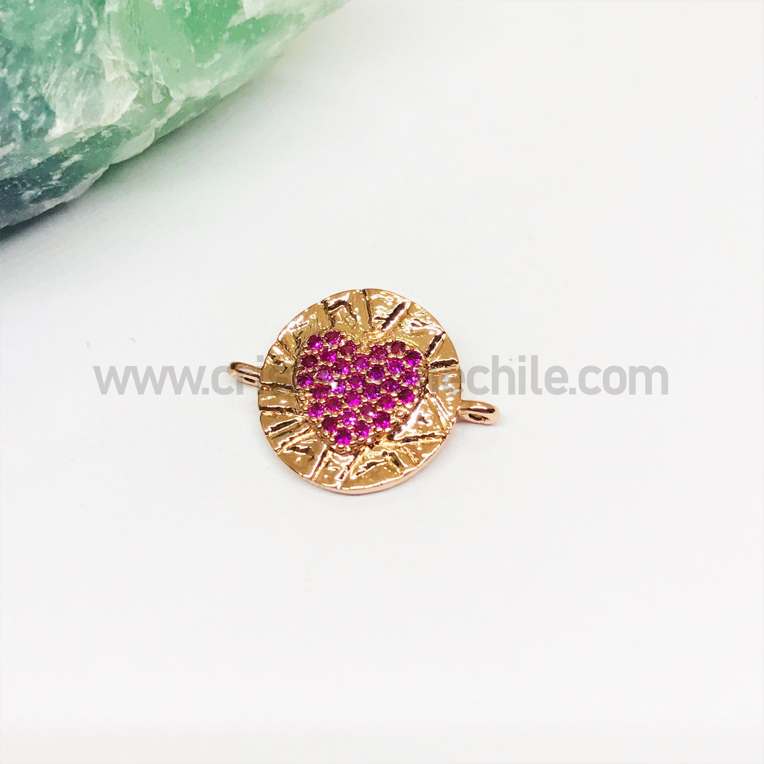 CONECTOR CORAZON | 14MM-1UND | GOLDROSE C1(45RN)