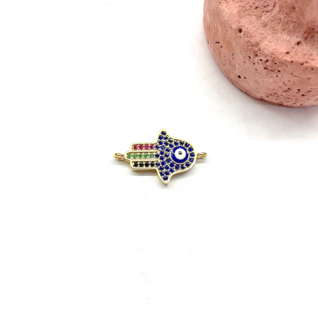 CONECTOR MANO MULTICOLOR | 23MM- 1UND | DORADO (C1)