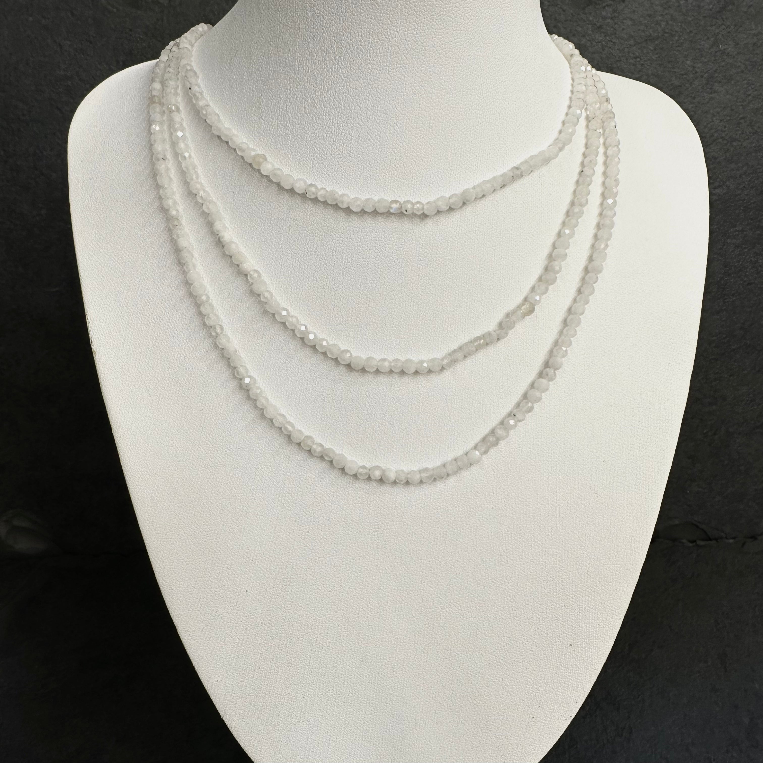 COLLAR | PIEDRA NATURAL | PIEDRA LUNA FACETADA 3MM