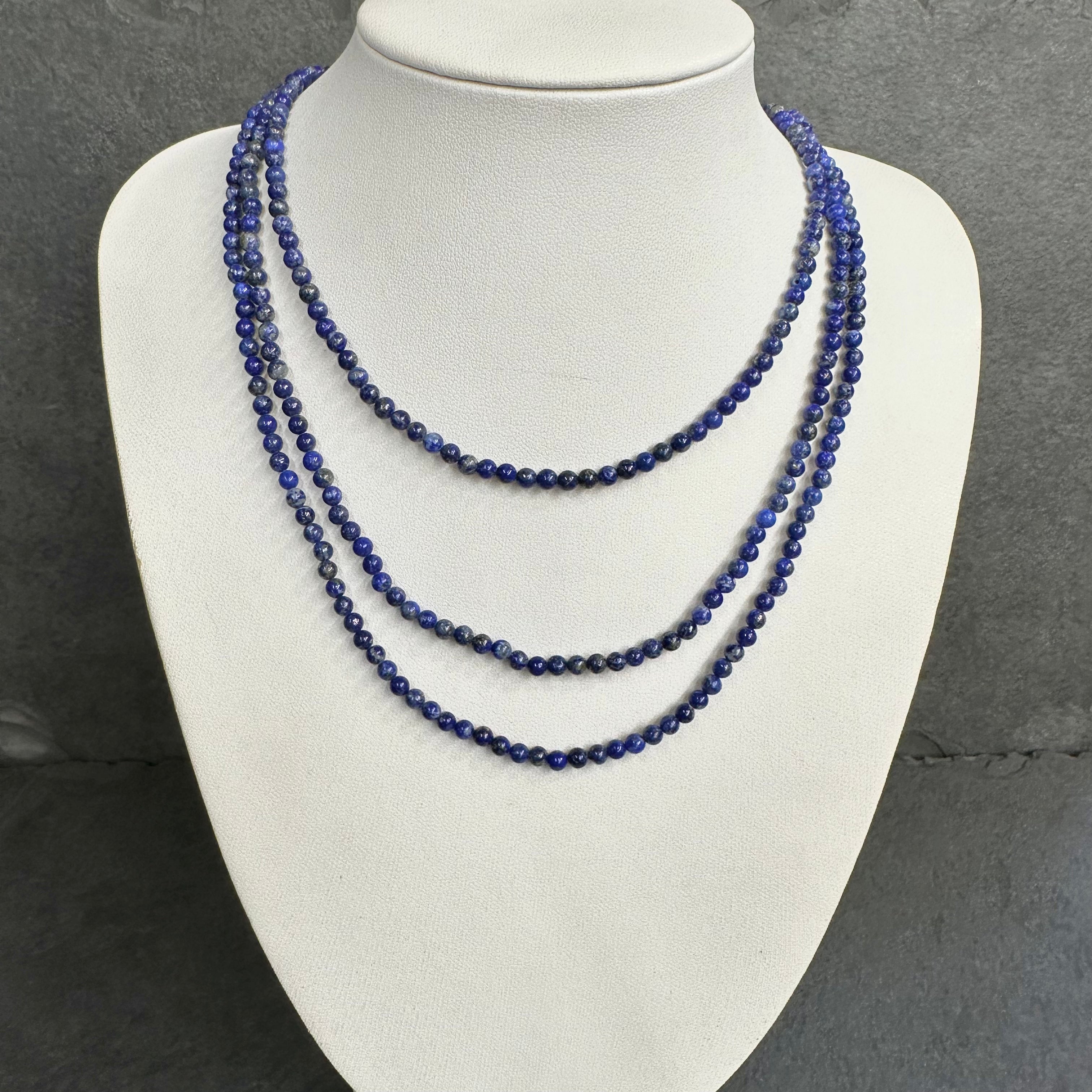 COLLAR | PIEDRA NATURAL | LAPISLAZULI LISA 3MM
