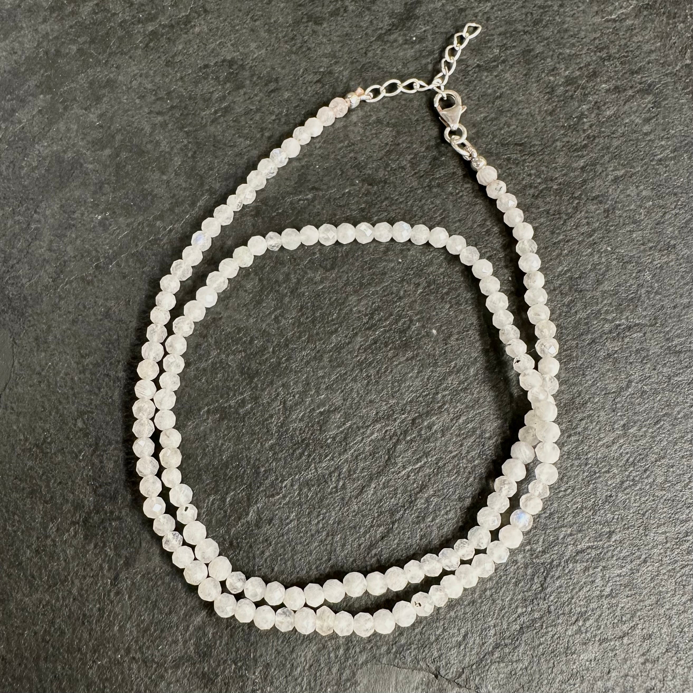 COLLAR | PIEDRA NATURAL | PIEDRA LUNA FACETADA 3MM