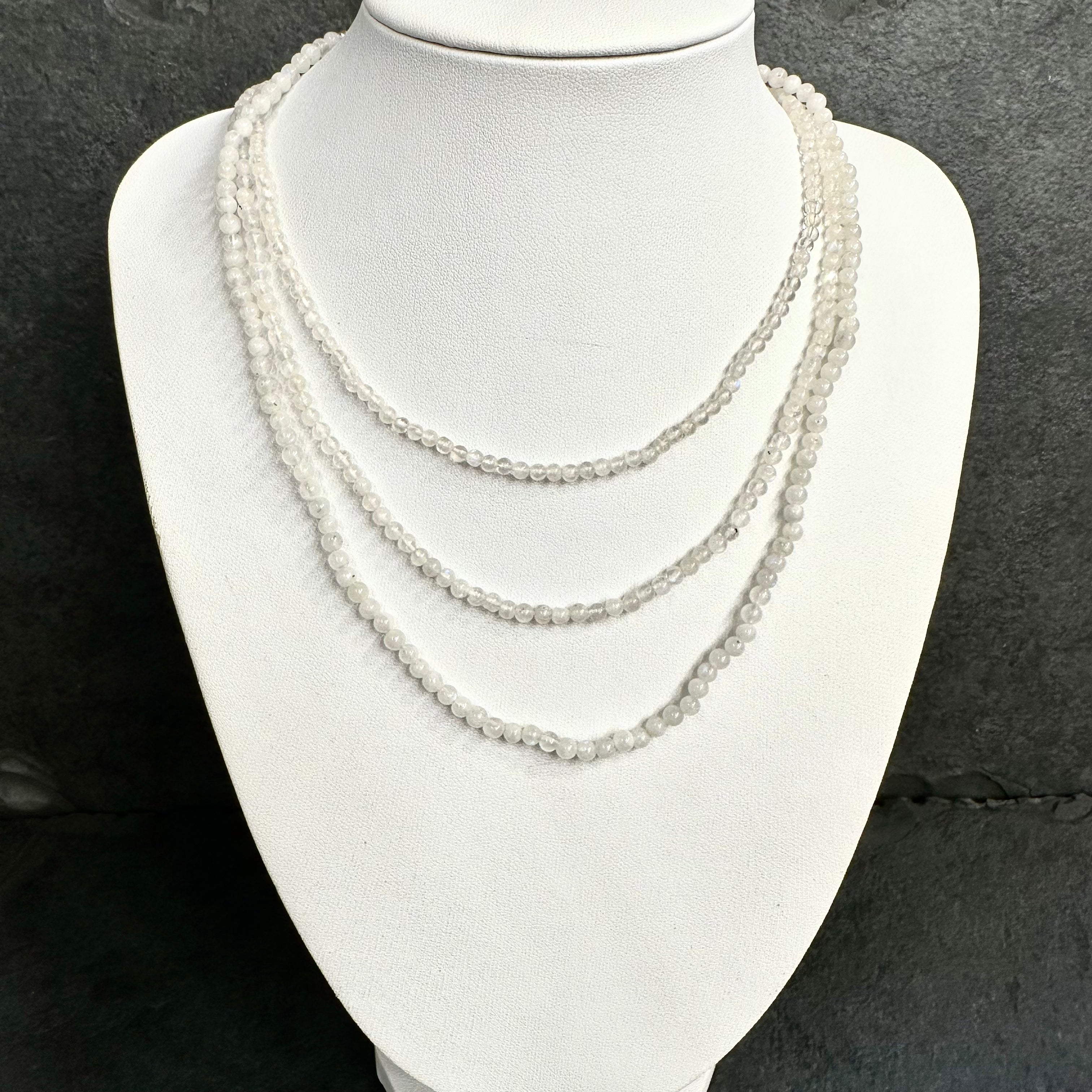 COLLAR | PIEDRA NATURAL | PIEDRA LUNA LISA 3.2MM