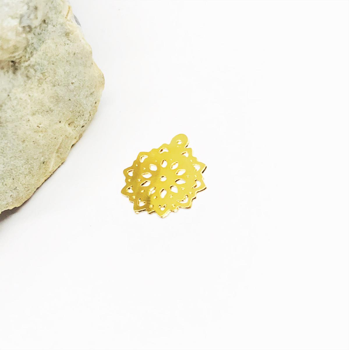 MANDALA | BAÑO DE ORO 24K | 14MM