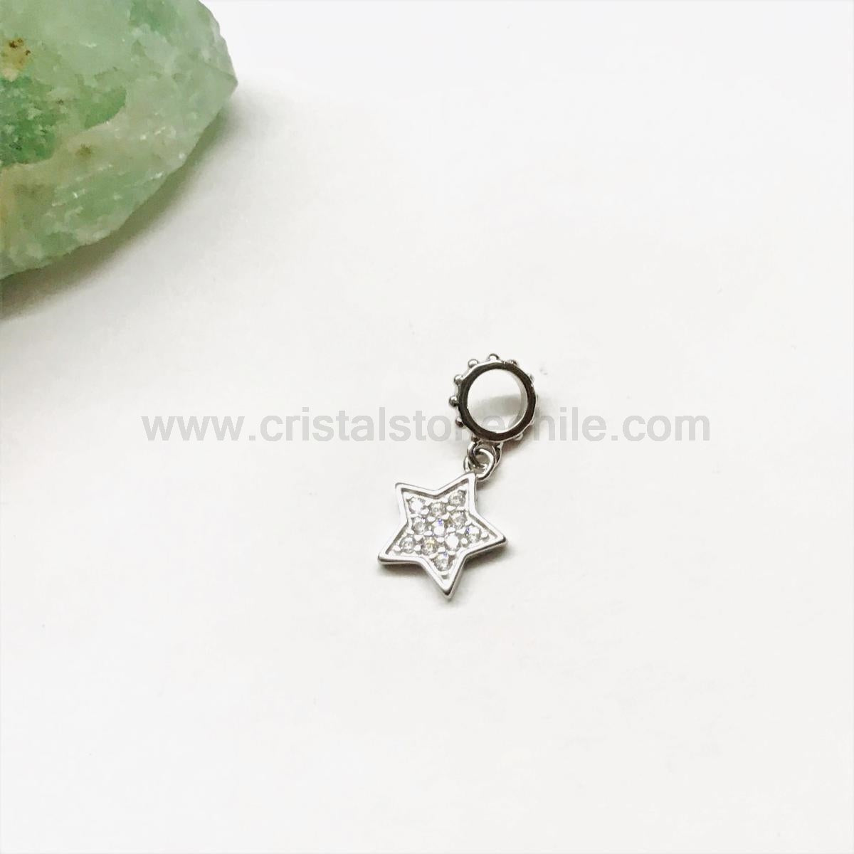 COLGANTE ESTRELLA CIRCONES PLATA 925 | 7MM
