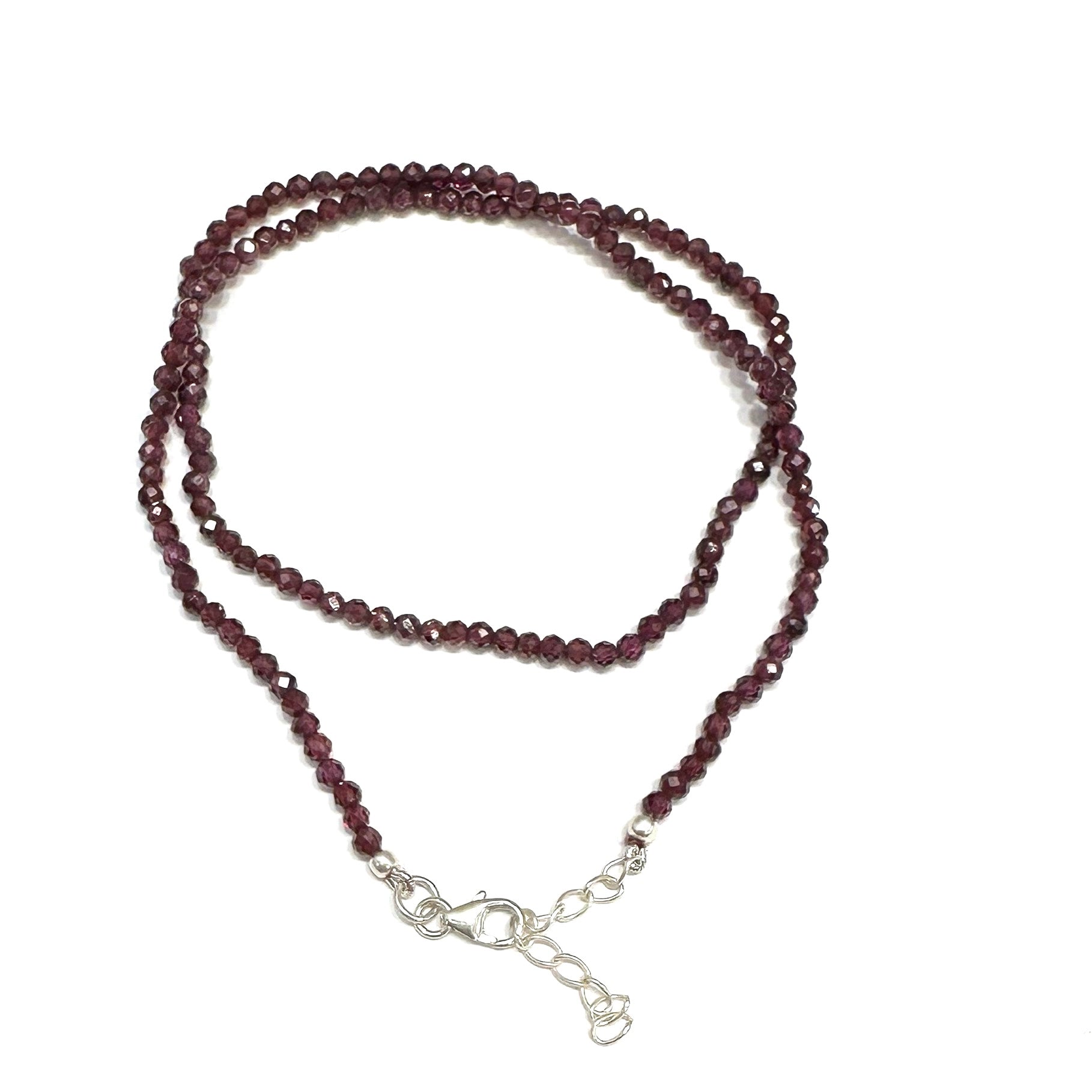 COLLAR | PIEDRA NATURAL | GRANATE FACETADA | 3MM