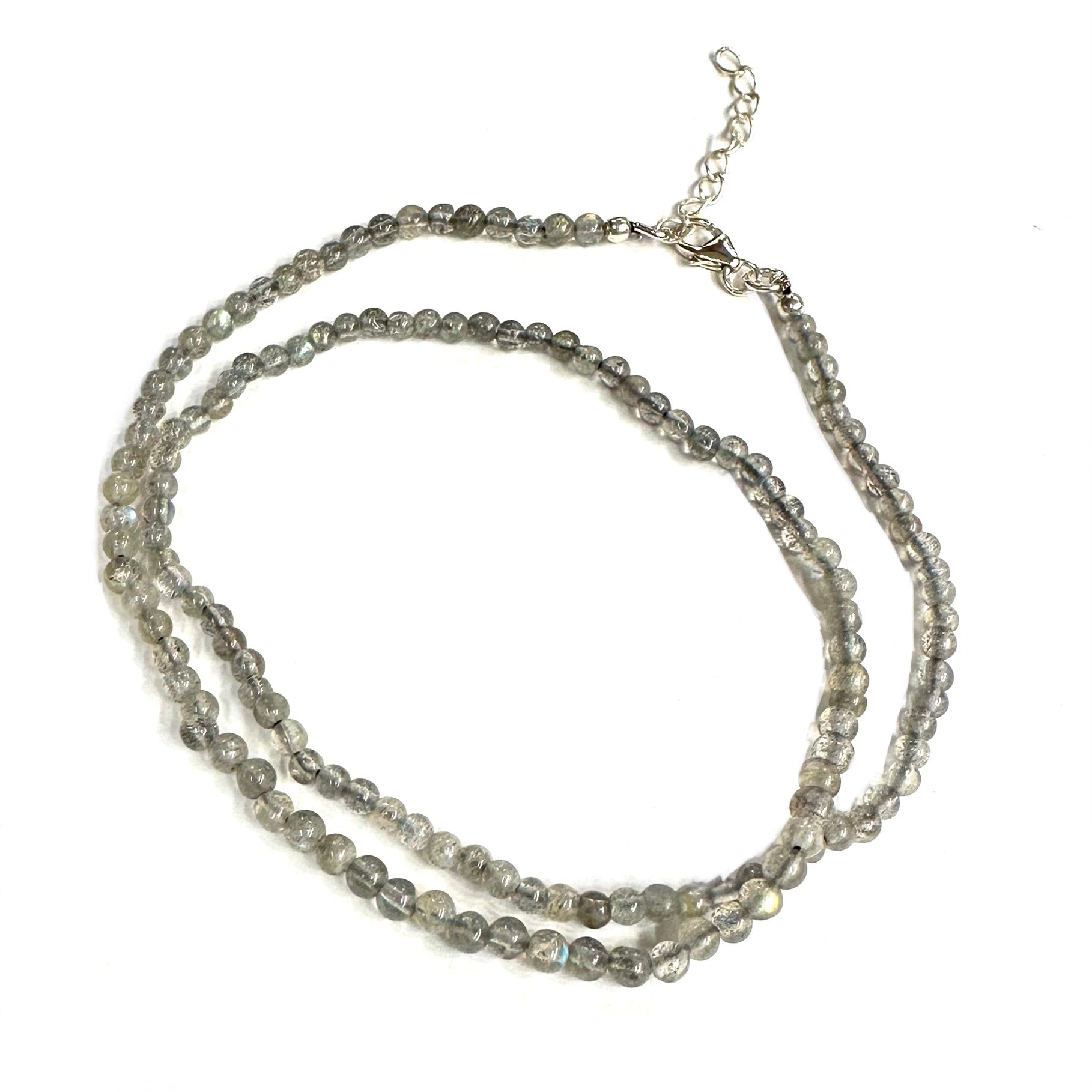 COLLAR | PIEDRA NATURAL | LABRADORITA LISA 3.4MM