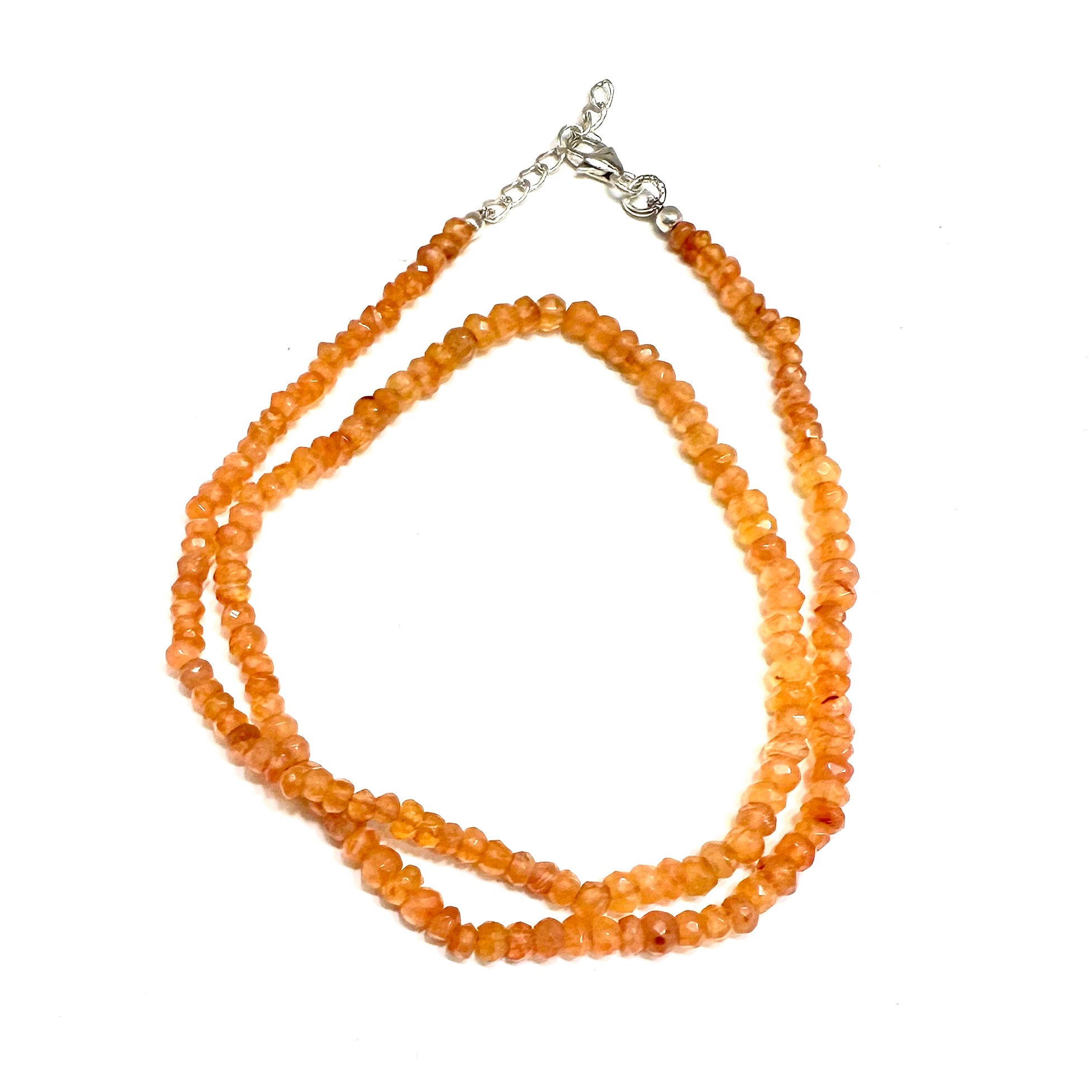 COLLAR | PIEDRA NATURAL | CORNALINA RONDELL FACETADA| 4.1MM