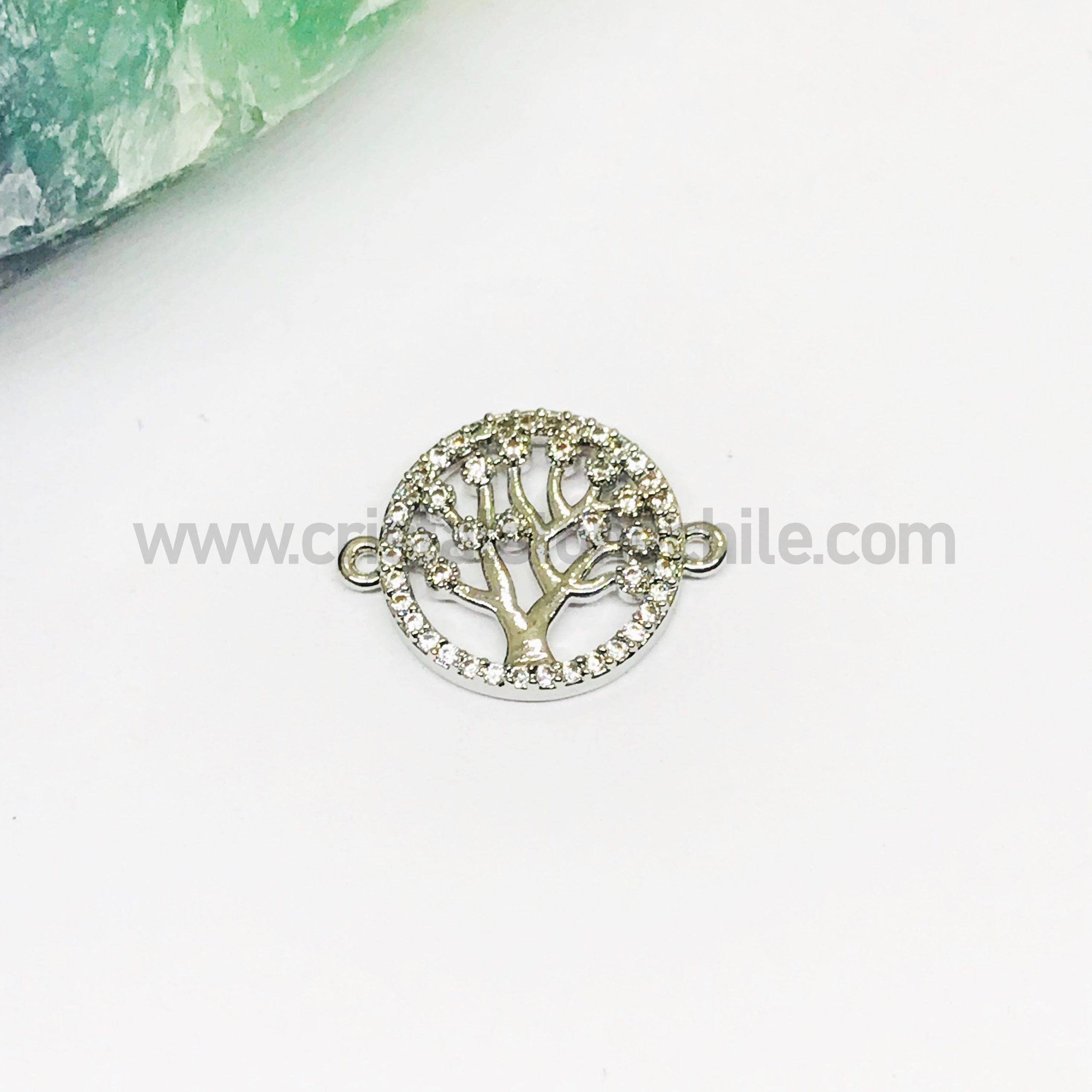 CONECTOR ARBOL DE LA VIDA | 15MM-1UND | PLATEADO (C1)(48RN)