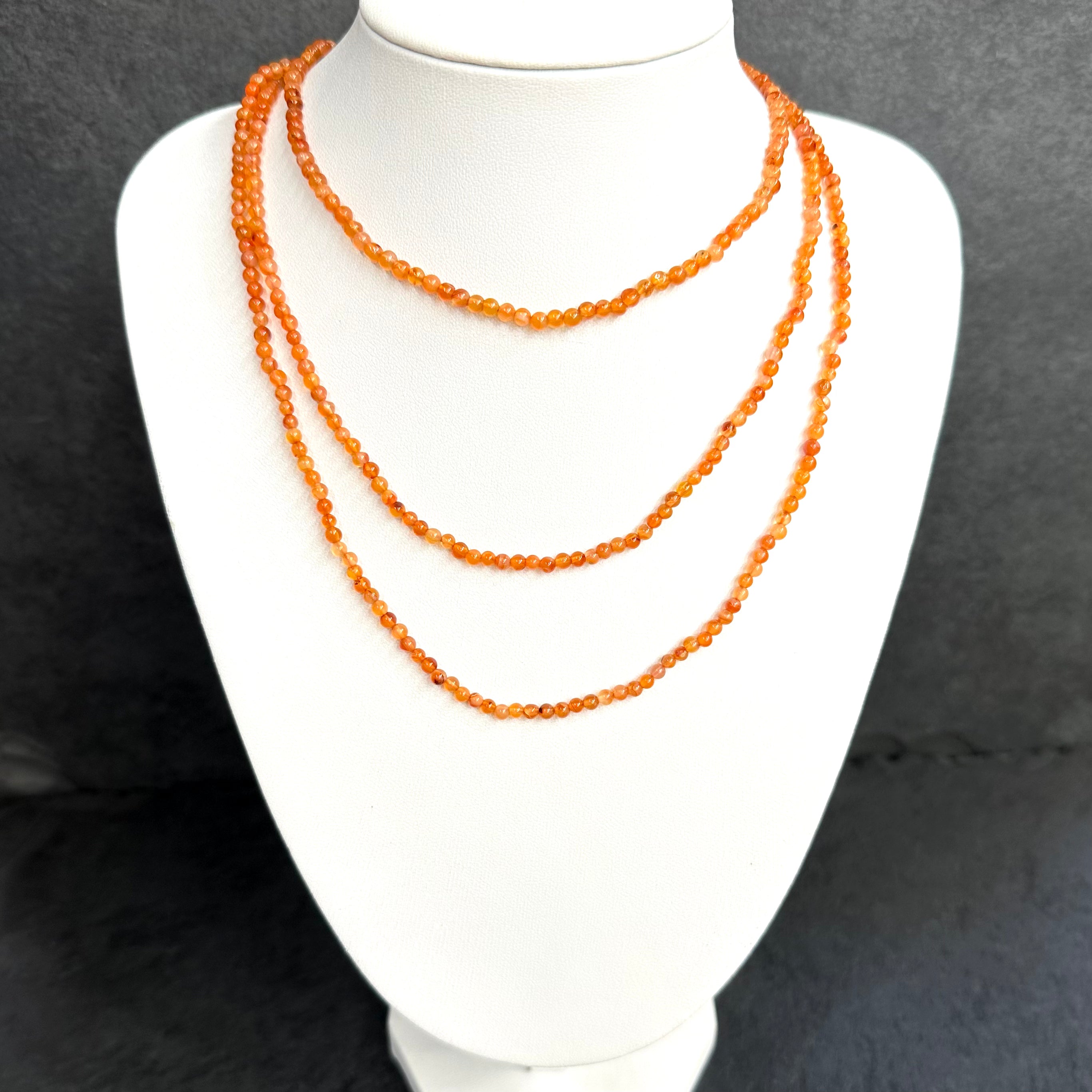 COLLAR | PIEDRA NATURAL | CORNALINA LISA| 3.3MM