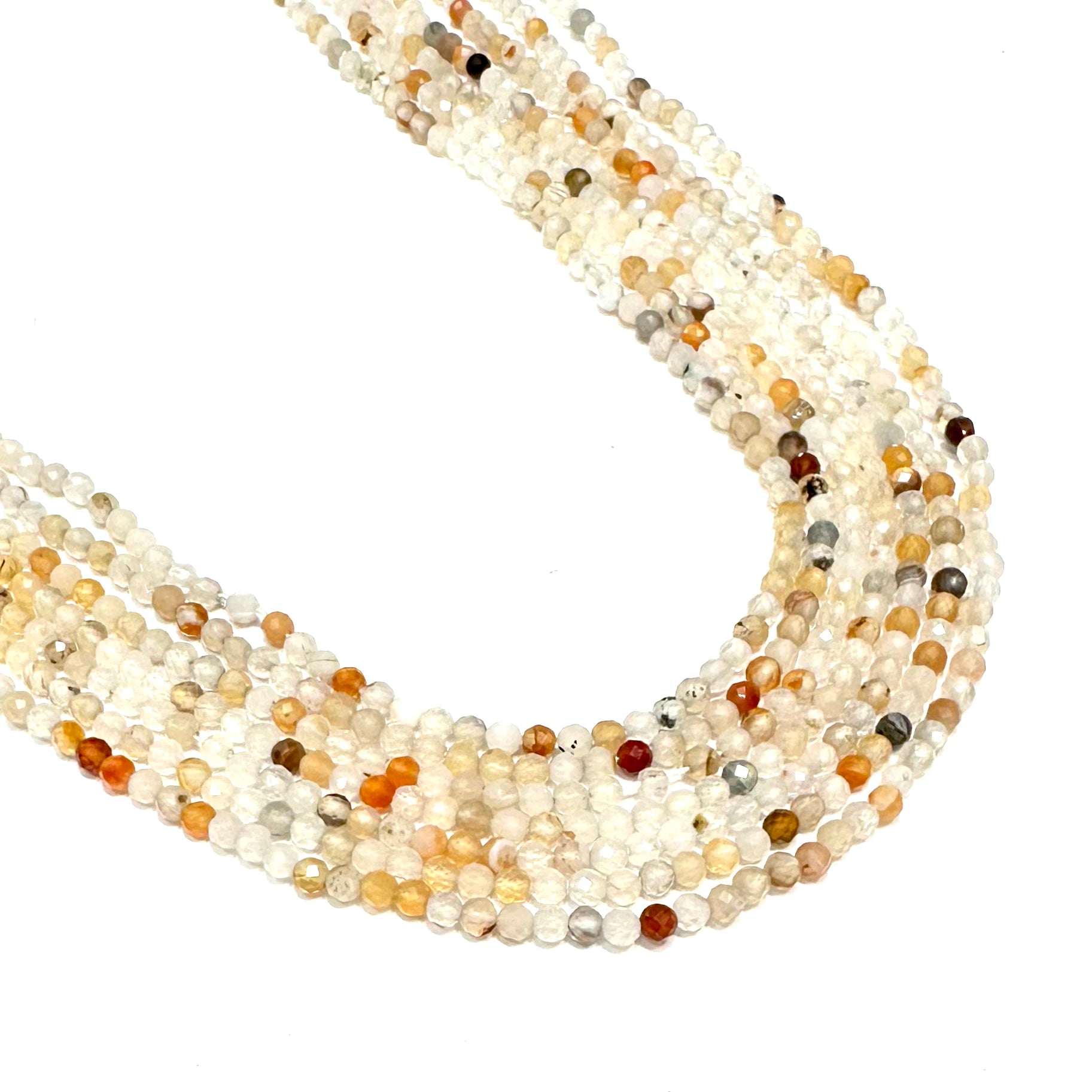 PIEDRAS NATURALES | MINI | MIX AGATA CORNALINA | 3.2MM (5-34A)