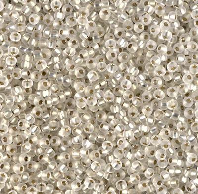 Miyuki Round Rocailles 11/0 | 1901RR | Silverline Blanco(C27)[C12]