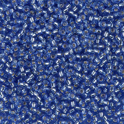MIYUKI ROUND ROCAILLES 11/0 | 2431RR | SILVERLINE AZUL CLARO (C28)
