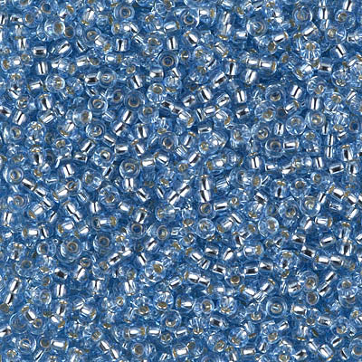 Miyuki Round Rocailles 11/0 | 28RR | Silverline Celeste (C5)