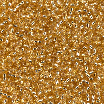 Miyuki Round Rocailles 11/0 | 3RR | Silverline Gold B (C1)