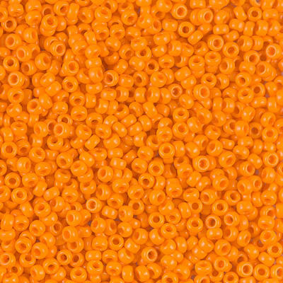 Miyuki Round Rocailles 11/0 | 405RR | Opaque Naranja(C15)[C10]