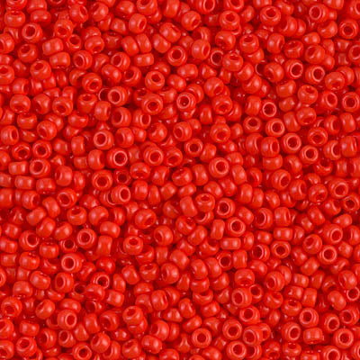 Miyuki Round Rocailles 12/0 | 407RR | Opaque Rojo