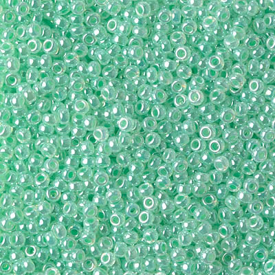 MIYUKI ROUND ROCAILLES 11/0 | 520RR |  VERDE CLARO SATIN