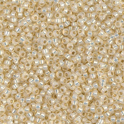 MIYUKI ROUND ROCAILLES 11/0 | 577RR | SILVERLINE MARFIL(C24)[C8]