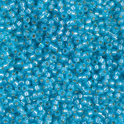 Miyuki Round Rocailles 11/0 | 647RR | Silverline Celeste (C25)