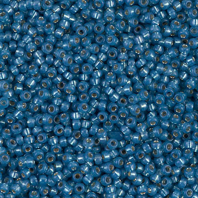 MIYUKI ROUND ROCAILLE 11/0 | 648RR SILVERLINE AZUL PETROLEO (C25)