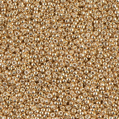MIYUKI ROUND ROCAILLES 15/0 | 1052RR | METALLIC GOLD