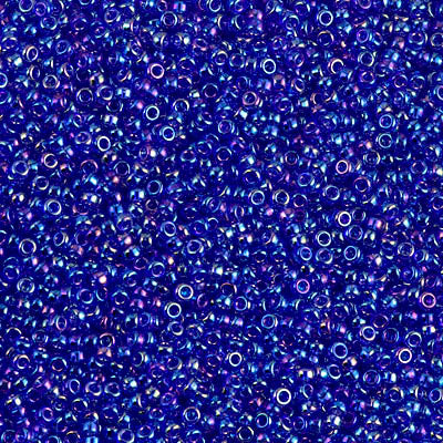MIYUKI ROUND ROCAILLES 15/0 | 177RR | AZUL OSCURO CRISTAL AB