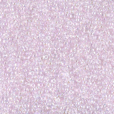 MIYUKI ROUND ROCAILLES 11/0 | 266RR | TRANSPARENTE ROSADO AB (C10)