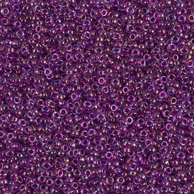 MIYUKI ROUND ROCAILLES 15/0 | 352RR | PURPURA CRISTAL AB
