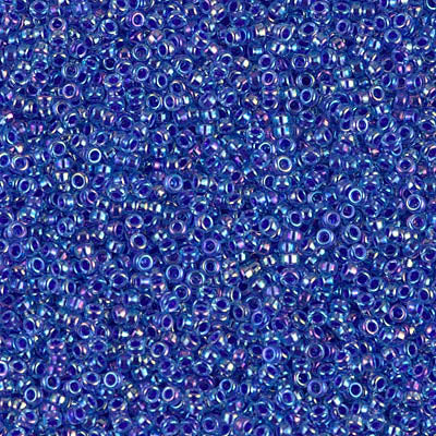 MIYUKI ROUND ROCAILLES 15/0 | 353RR | AZUL CLARO CRISTAL AB