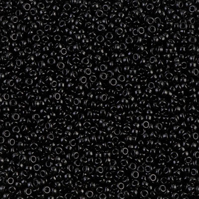 Miyuki Round Rocailles 12/0 | 401RR | Negro